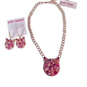 Betsey Johnson Necklace and Earrings